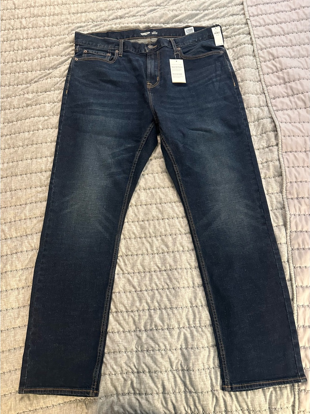 Old Navy Men's Dark Indigo Straight Jeans